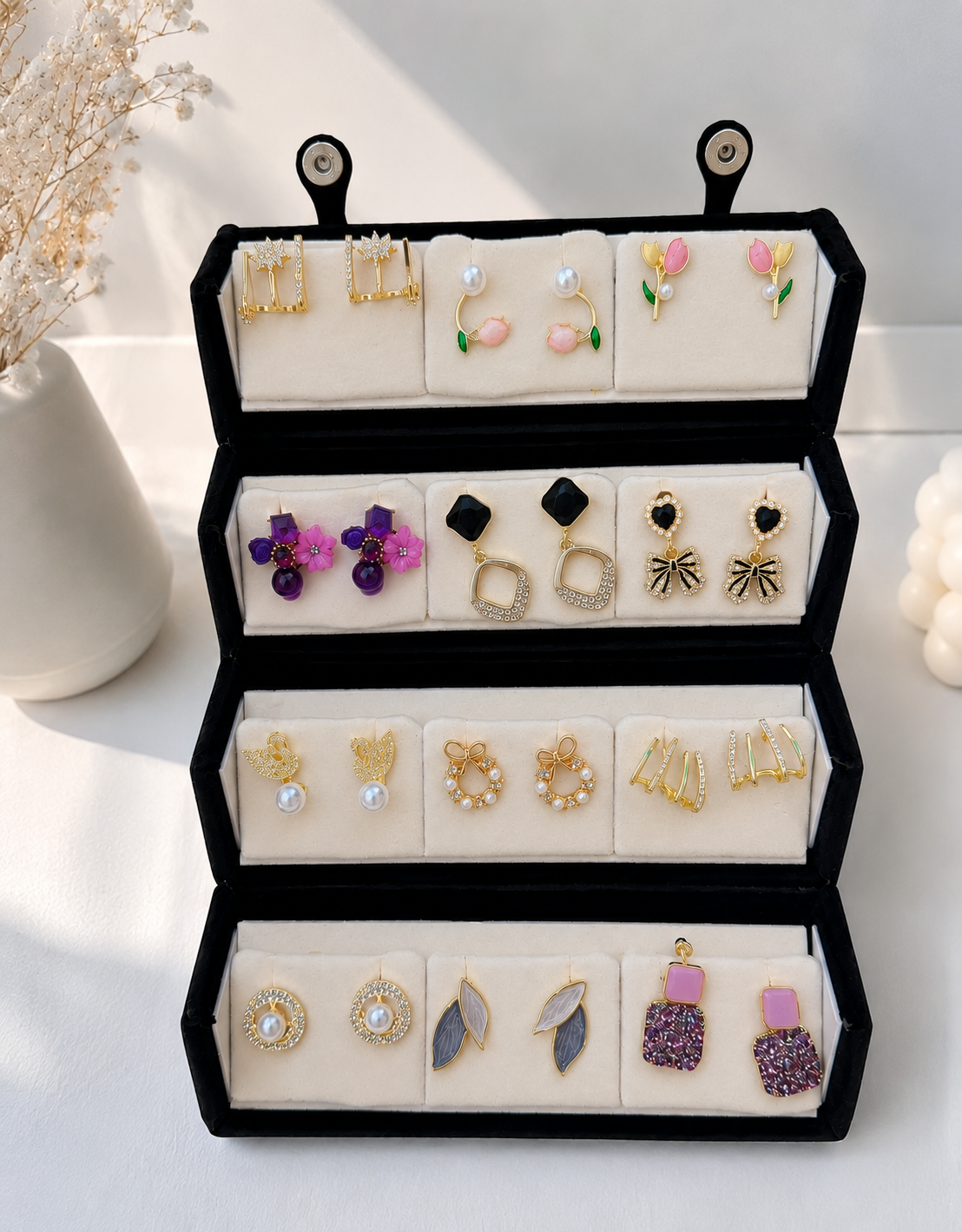 12 pair korean studd