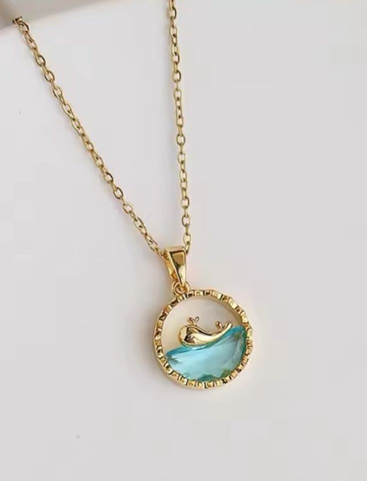 Gold Whale Pendant