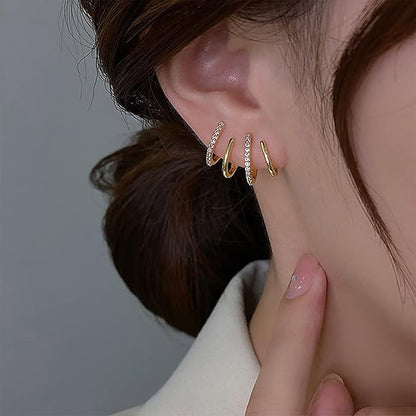 Minimal Multi Hoop Earrings