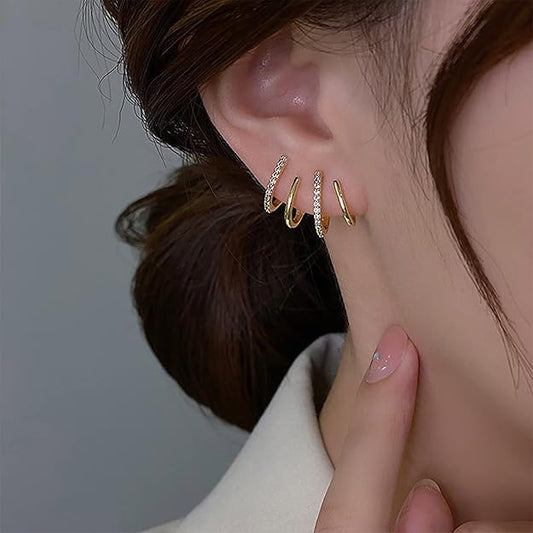 Minimal Multi Hoop Earrings