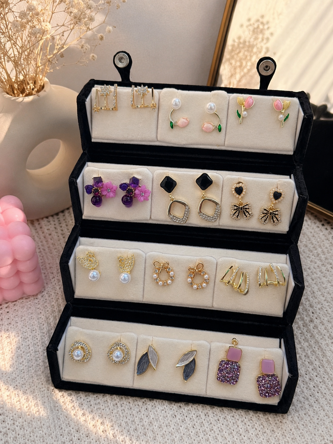 12 pair korean studd