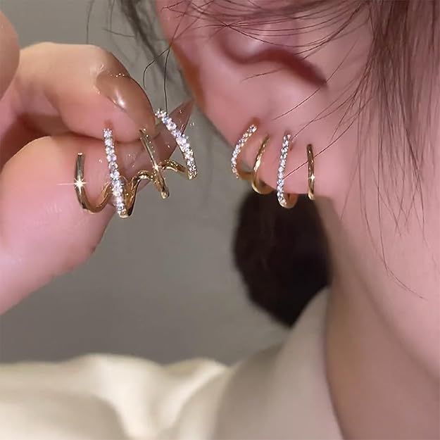 Minimal Multi Hoop Earrings