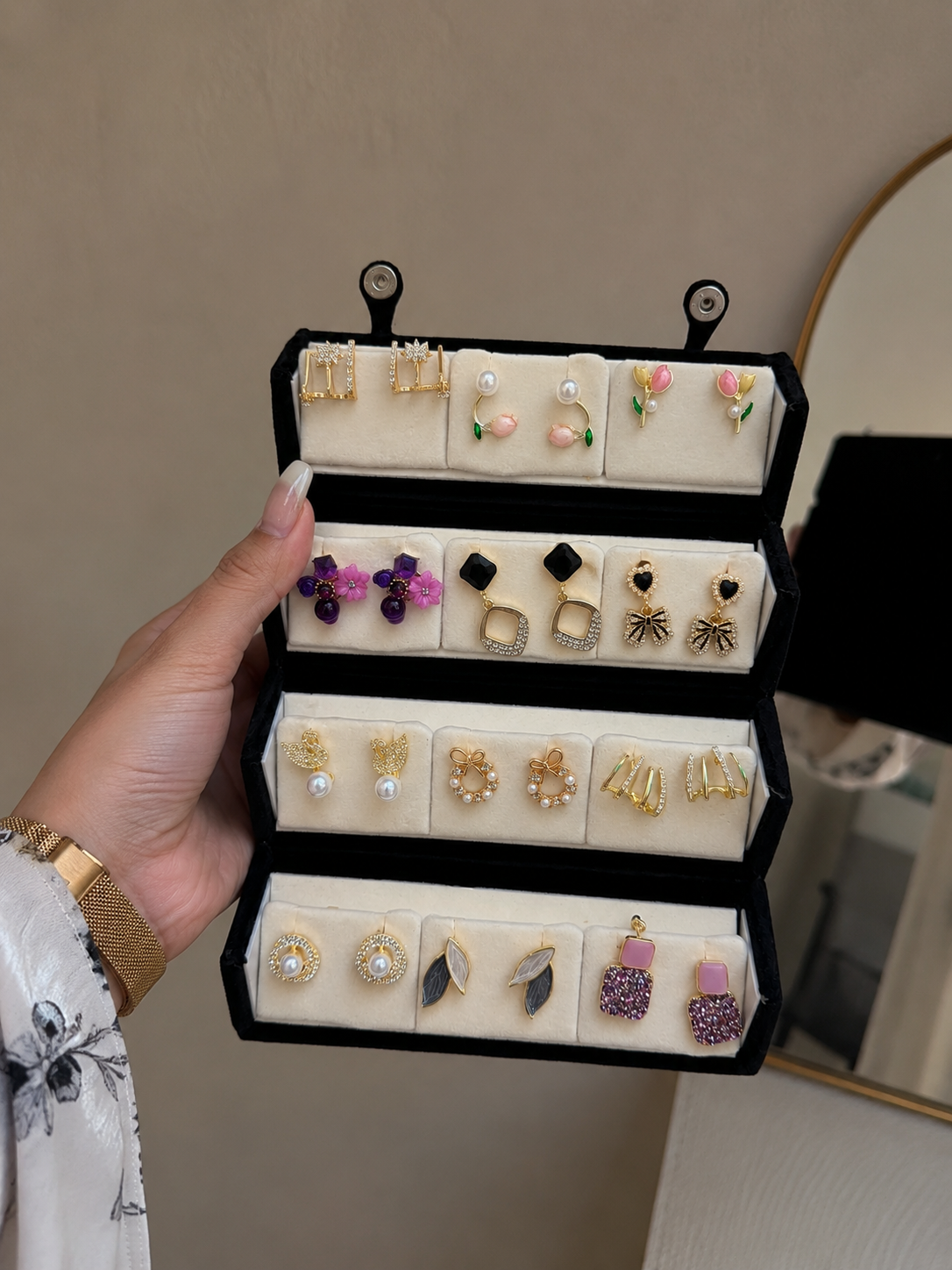12 pair korean studd