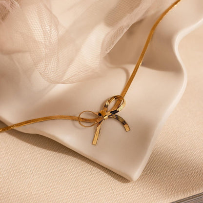 Elegant Bow Choker
