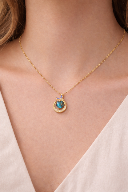 butterfly galaxy pendant