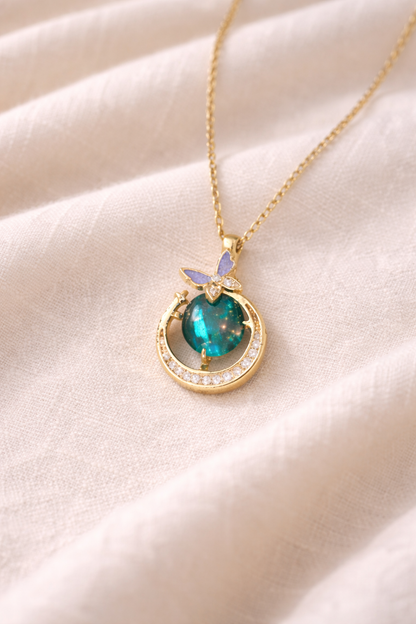 butterfly galaxy pendant