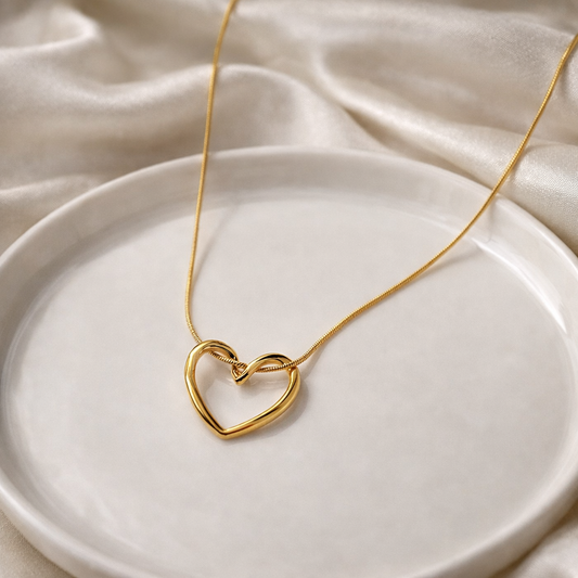 Open Heart chain pendant