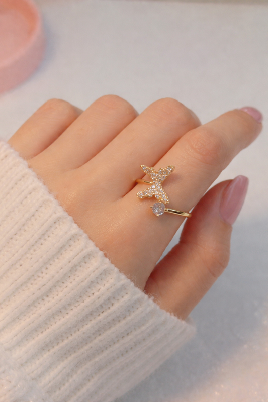 Golden Butterfly Ring