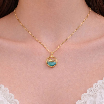 Gold Whale Pendant