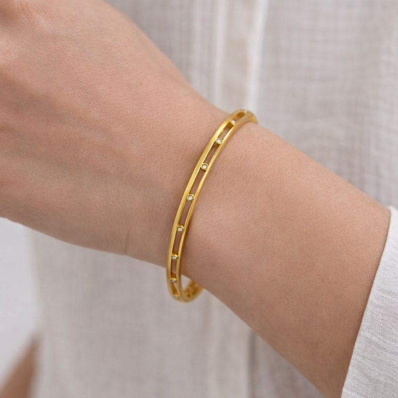 Minimal Crystal Gold Kada