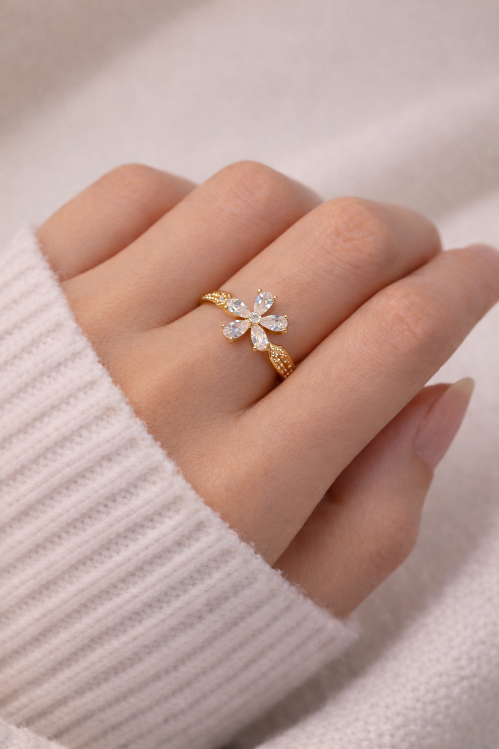 Golden Bloom Ring