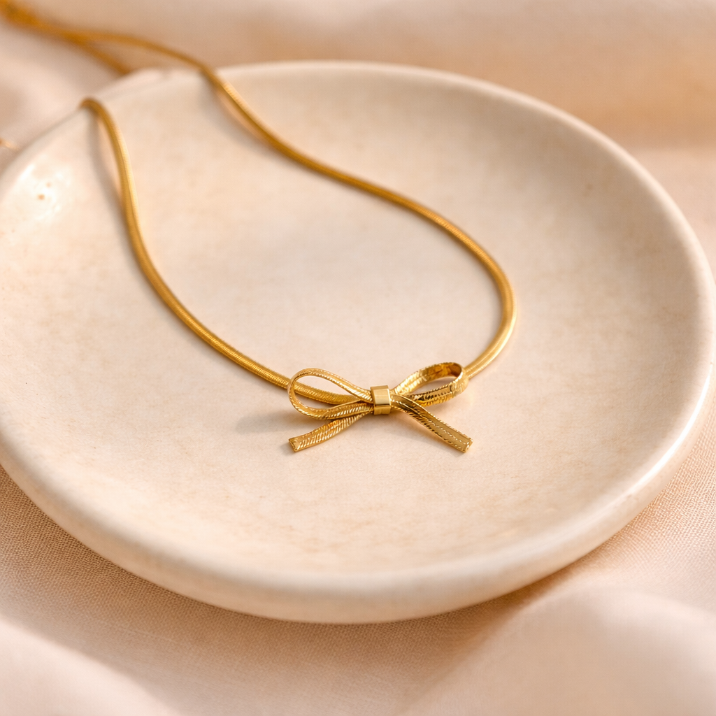 Elegant Bow Choker