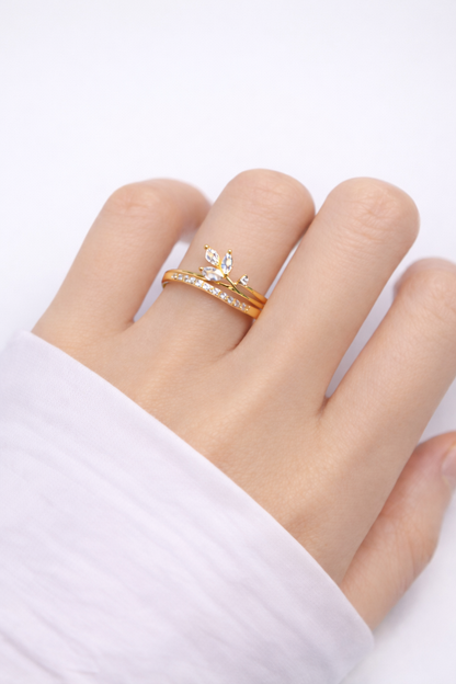Golden Leaf Ring