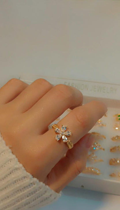 Golden Bloom Ring